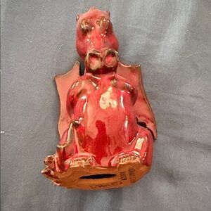 Vintage Bangor Red Dragon Figurine